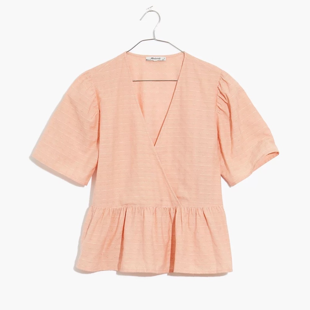Madewell Wrap Peplum Top